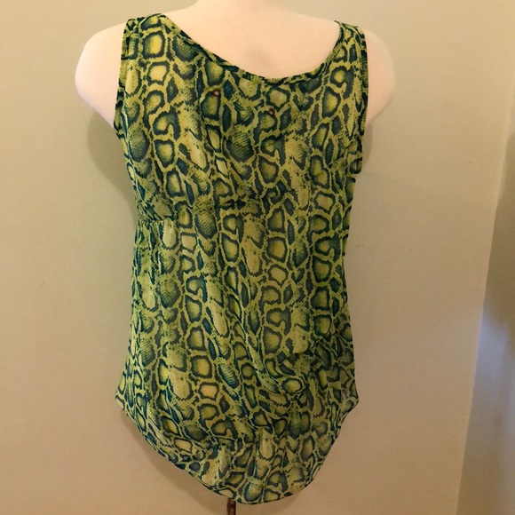Rachel Roy , snake print blouse , size M . - Picture 2 of 6
